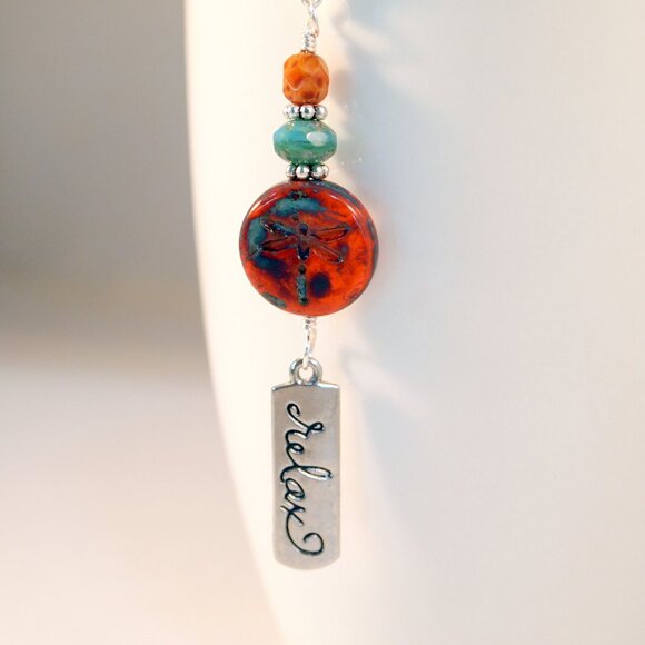 Beaded Dragon Fly Tea Infuser Stainless Steel  Mesh Tea Strainer Loose Leaf tea - Picture 7 of 9